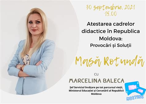 Atestarea Cadrelor Didactice discuții cu Marcelina Baleca Profesor MD