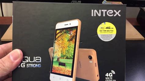 INTEX AQUA AQUA 4G STRONG DUAL SIM Unboxing Video In Stock At