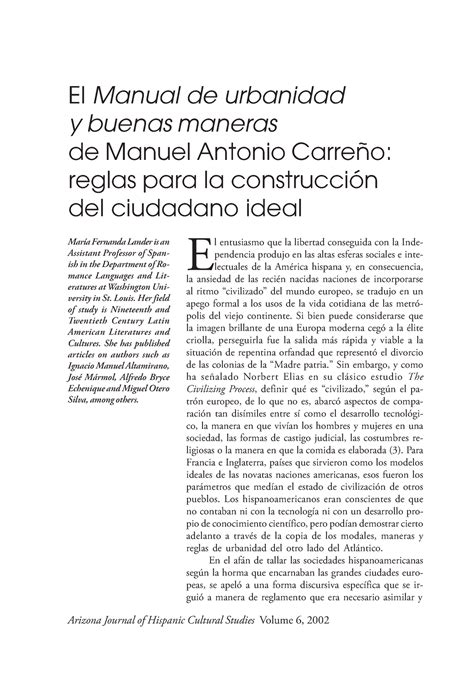 El Manual de urbanidad y buenas maneras de Manuel Antonio Carreño