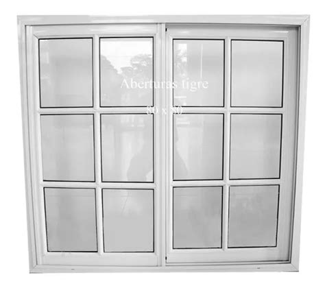 Ventanas Aluminio Blanco X Vidrio Repartido