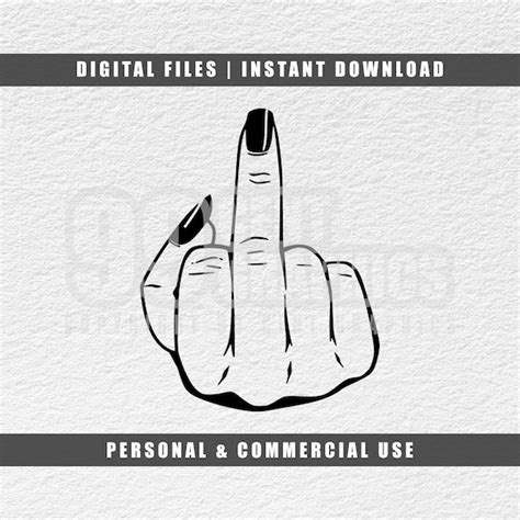 Middle Finger Svg Fuck You Svg Girl Power Svg Cricut Svg Etsy Australia
