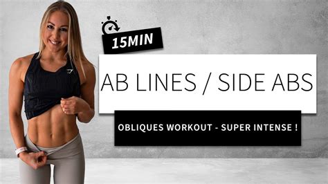 15 Min Ab Lines Side Abs Obliques Workout Super Intense No