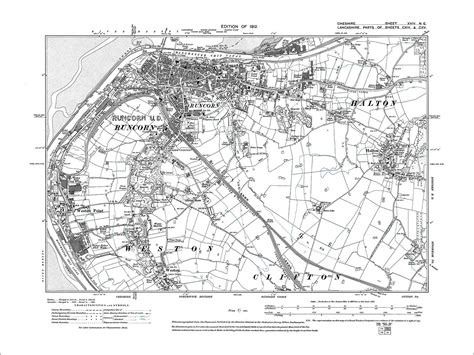 Runcorn Halton Weston Weston Point Old Map Cheshire 1912 24ne Ebay