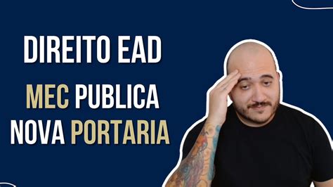 Atualiza O Sobre O Direito Ead Mec Publica Nova Portaria Sobre A