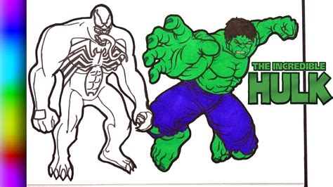 Venom Fights Hulk Coloring Pages Hulk Vs Venom Coloring Colorgoart