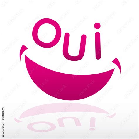 Logo Oui Icône Oui Oui Symbole Oui Vector De Stock Adobe Stock