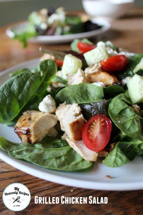 Grilled Chicken Salad With Goat Cheese My Heavenly Recipes