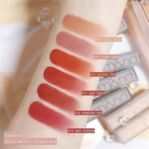 01 23 Son thỏi lì siêu nhẹ môi Romand Zero Matte Lipstick BigBuy360