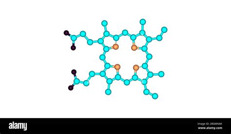 Heme porphyrin ring molecule Cut Out Stock Images & Pictures - Alamy