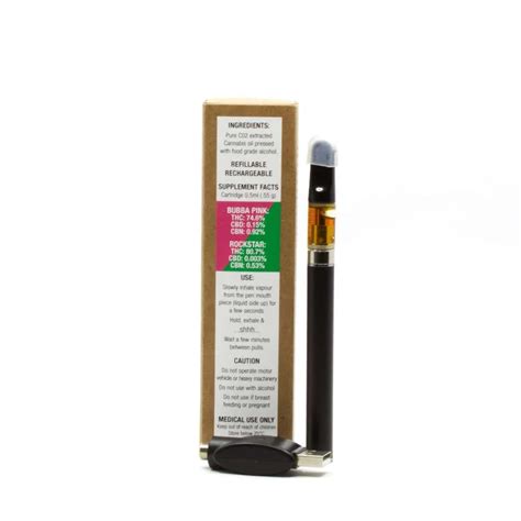 Bubba Pink & Rockstar CO2 Oil Refillable Vape Pen - Green Meds EU