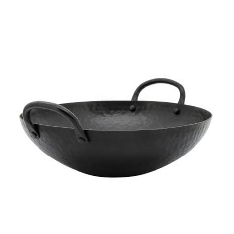 Metal 12 Hammered Bowl Black 1 Kroger