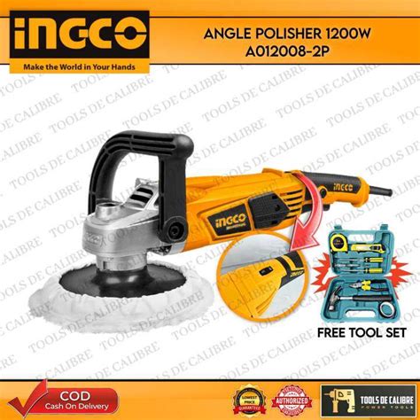 INGCO Angle Polisher 1200W AP12008 2P With FREE TOOLSET Lazada PH