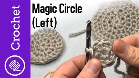 How To Crochet Magic Circle Left Handed Make A Circle YouTube