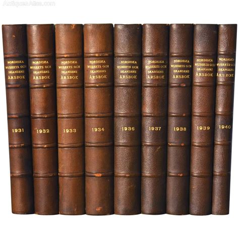 Antiques Atlas - Collection Of Leather Bound Books, Series 132