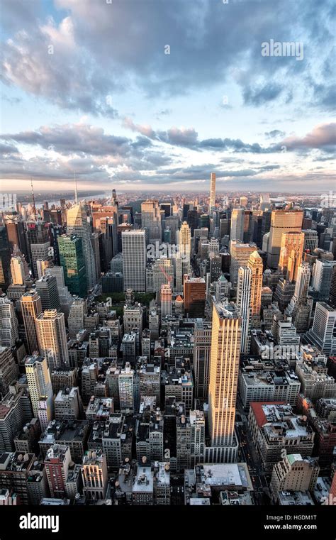 View Of Midtown Manhattan Skyscrapers From The Empire State Building