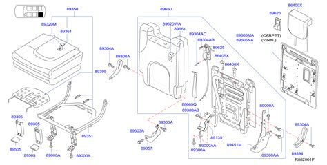 Nissan Pathfinder Cover Cushion 3RD Seat LE 89320 ZP20C BILL