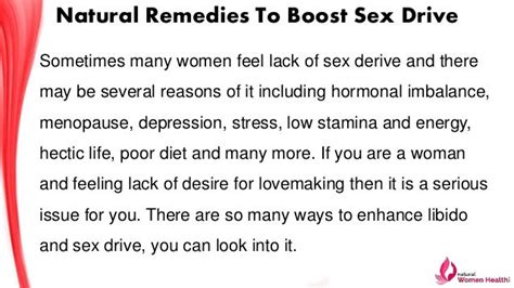 Natural Remedies To Boost Sex Drive And Satisfy Your Husband In Bed