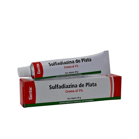 Sulfadiazina De Plata 1 Tubo X 30 Gr Genfar