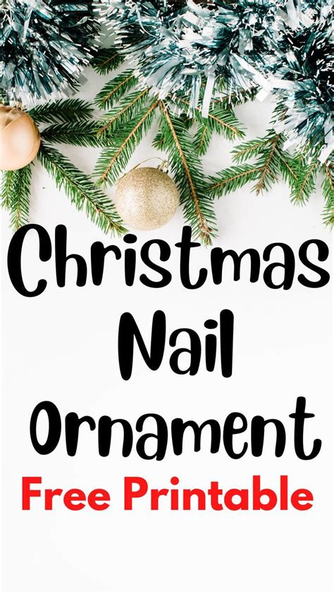 The Christmas Nail Ornament Diy Forget Him Knot In Christ