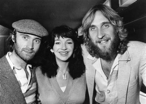 Phil Collins Kate Bush And Mike Rutherford At The Melody Maker Pop