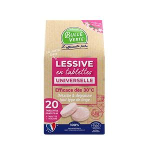 Bulle Verte Lessive Linge Tablette Lavages Ecod Tergent Pastilles