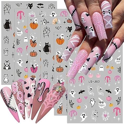 12 Sheets Flowers Nail Art Sticker Decals Flower Rose Nail