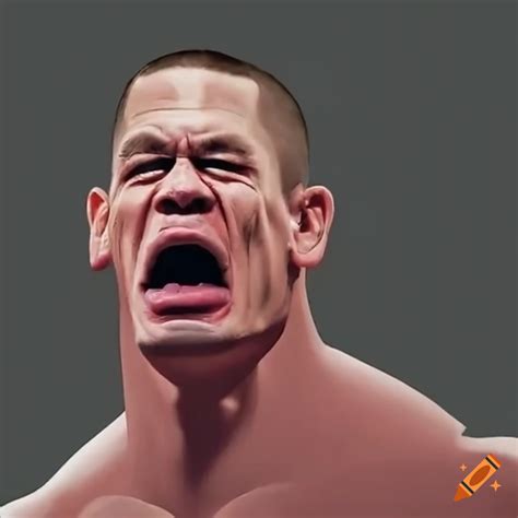 John Cena In Tears On Craiyon