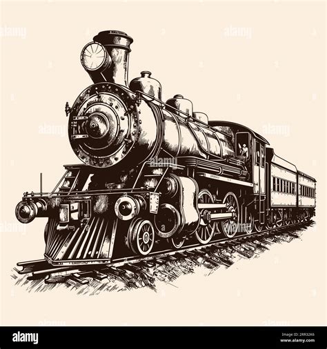 Old Steam Locomotive Stock Vector Image And Art Alamy