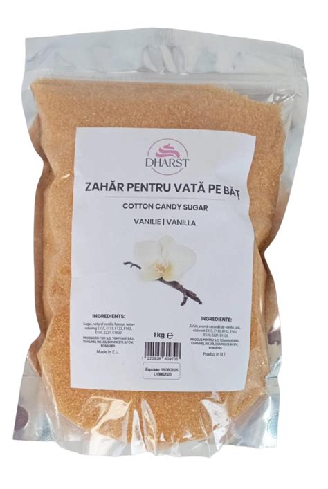 zahar pentru vata pe bat aroma de vanilie dharst  kg