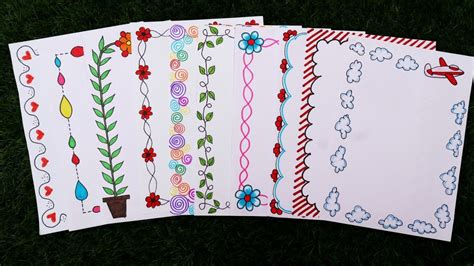 100 Border Designs/Border Design Ideas For Project File, 53% OFF