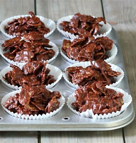 Grown-up Chocolate Cornflake Cakes - Slice of Kitchen Life