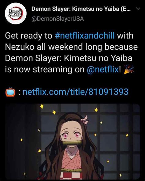 Kimetsu No Yaiba Twitter Suggests To Netflix And Chill With Nezuko