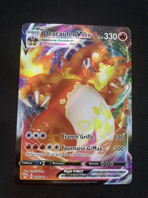 Dracaufeu Vmax Full Art Pokemon Eb Tenebres Embrasees Neuf