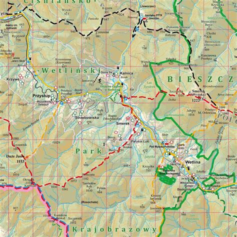 ArtGlob puzzle Bieszczady mapa turystyczna 1 75 000 1000 elementów