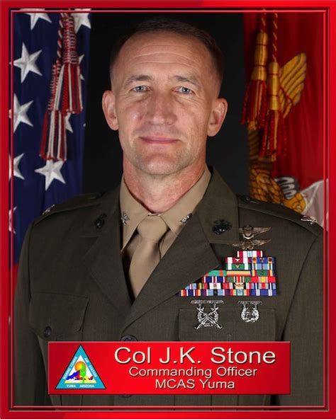 Col Jared K Stone Marine Corps Air Station Yuma Biography