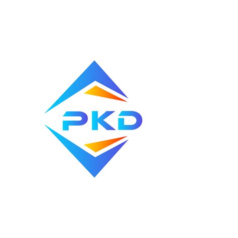 PKD abstract technology logo design on white background. PKD creative ...