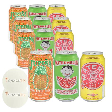 Variety Pack Soda Soft Drinks Jupina Pineapple Soda