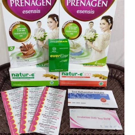 Jual PROMIL FOLAVIT EVER E NATUR E PRENAGEN ESENSIS OVULATION TEST FREE