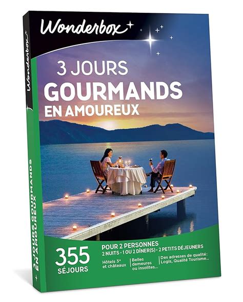 Wonderbox Coffret Cadeau Jours Gourmands En Amoureux Amazon Fr