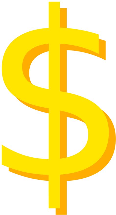 Money Sign Clip Art Yellow