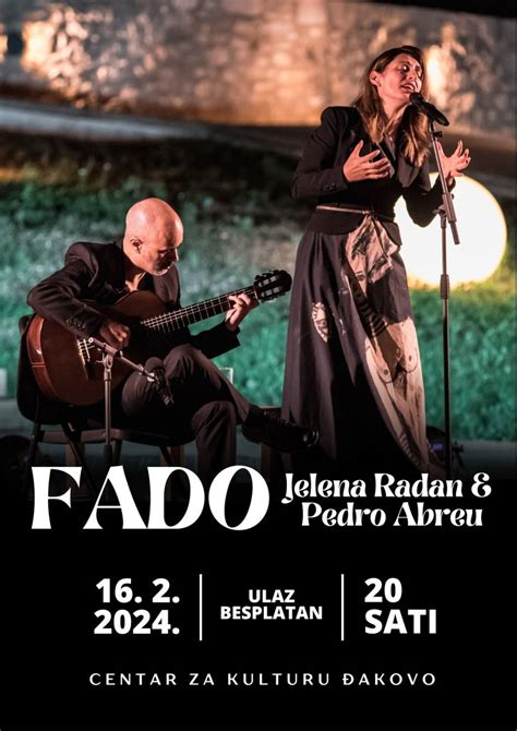 Besplatni Koncert Fada U Izvedbi Jelene Radan I Pedra Abreua Kultura