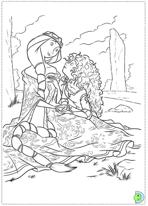 Brave coloring page, Princess Merida coloring page- DinoKids.org