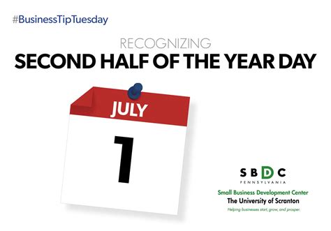 #BusinessTipTuesday - Second Half of the Year Day - University of ...