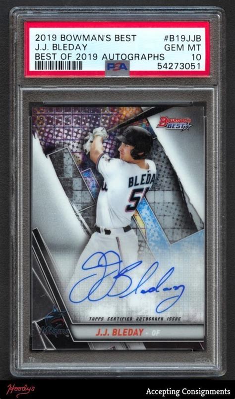 JJ Bleday 2019 Bowman S Best B19 JJB Best Of 2019 Autographs PSA 10