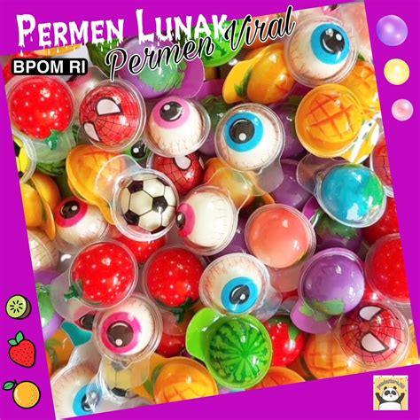 Jual PERMEN LUNAK LUVMI PERMEN JELLY ISI SELAI PERMEN MATA GUMMY