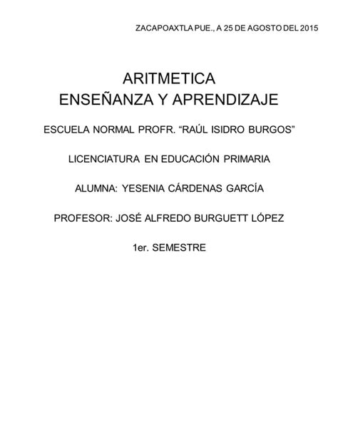 ARITMETICA PDF Descarga Gratuita