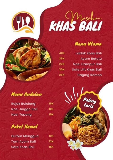 7 Contoh Desain Menu Makanan Dan Cara Membuatnya