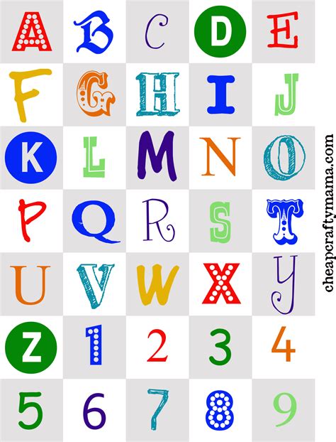 Alphabet Letters Printable Free