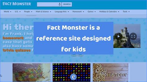 Fact Monster is a reference site designed for kids – #Eduk8me