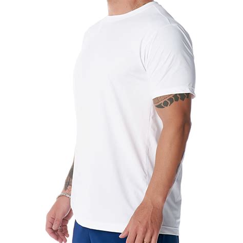 Compre Camiseta Dry Fit Masculina Branca Rock Fit